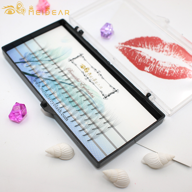 Luxury and lightweight  premade fan russian volume eyelashes with own brand